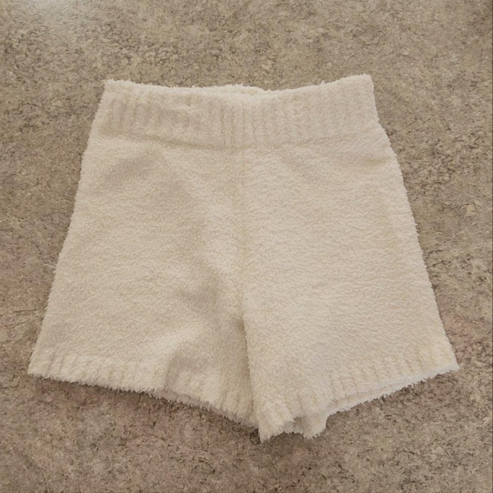 SKIMS Cozy Knit Shorts Small Medium Bone